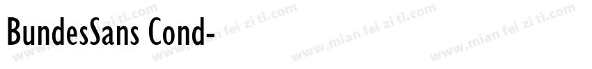 BundesSans Cond字体转换